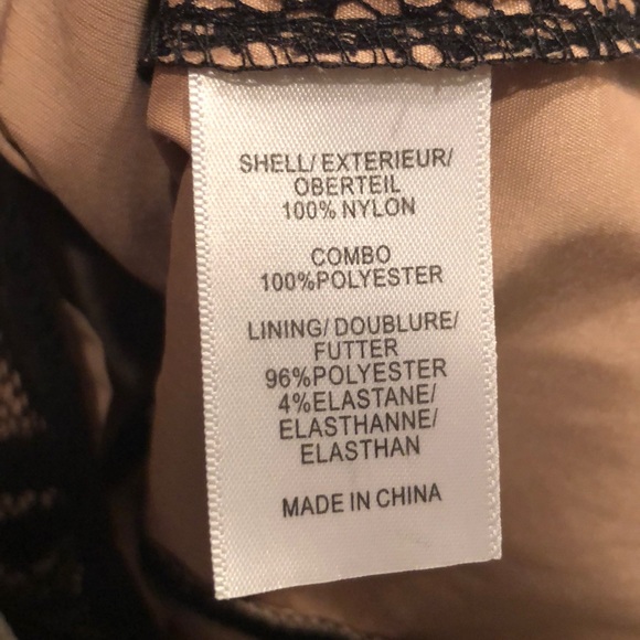 Adrianna Papell Black Lace Sleeve Dress NWT 4P 12 - Picture 8 of 8